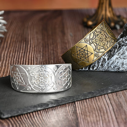 Archangel Metatron Life Angel Seal Adjustable bracelet Solomon Kabbalah Amulet