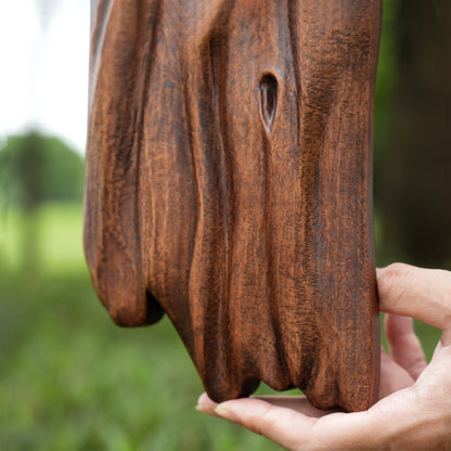Jesus Crown of Thorns Irregular Cross Wooden Sculpture,wooden wall hanging,Religious Icon