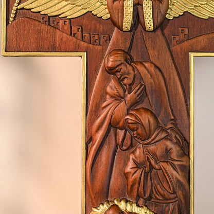 Jesus Christ the Savior Decorative Christian Cross,Nativity Cross,Joy to the world,Nativity Scene