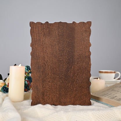 Navigator wood sculpture, Anchor Travel around the world wooden board