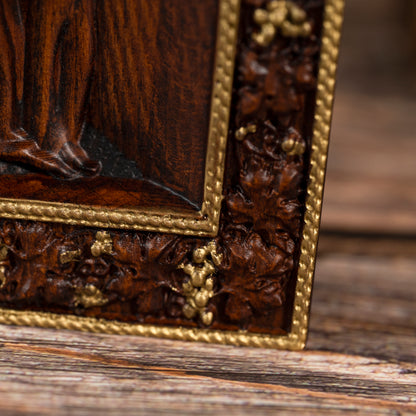 Sacred Heart of Jesus and Our Lady of Mercy Tabletop Decorative Artwork,Religious Icon,christian home