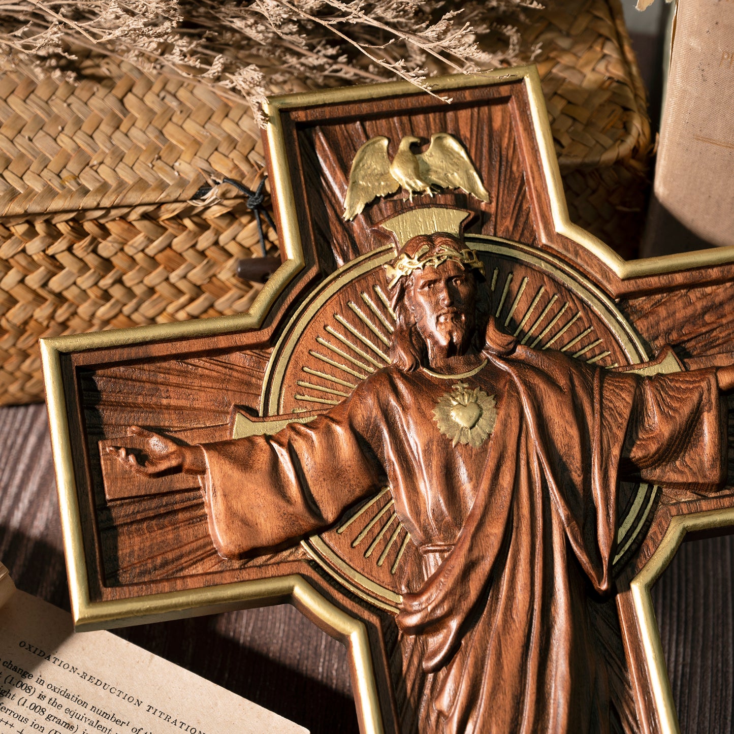 Ascension of Jesus,benedict s exorcism,catholic cross, statue of Jesus on the cross,Holy Statue baptism