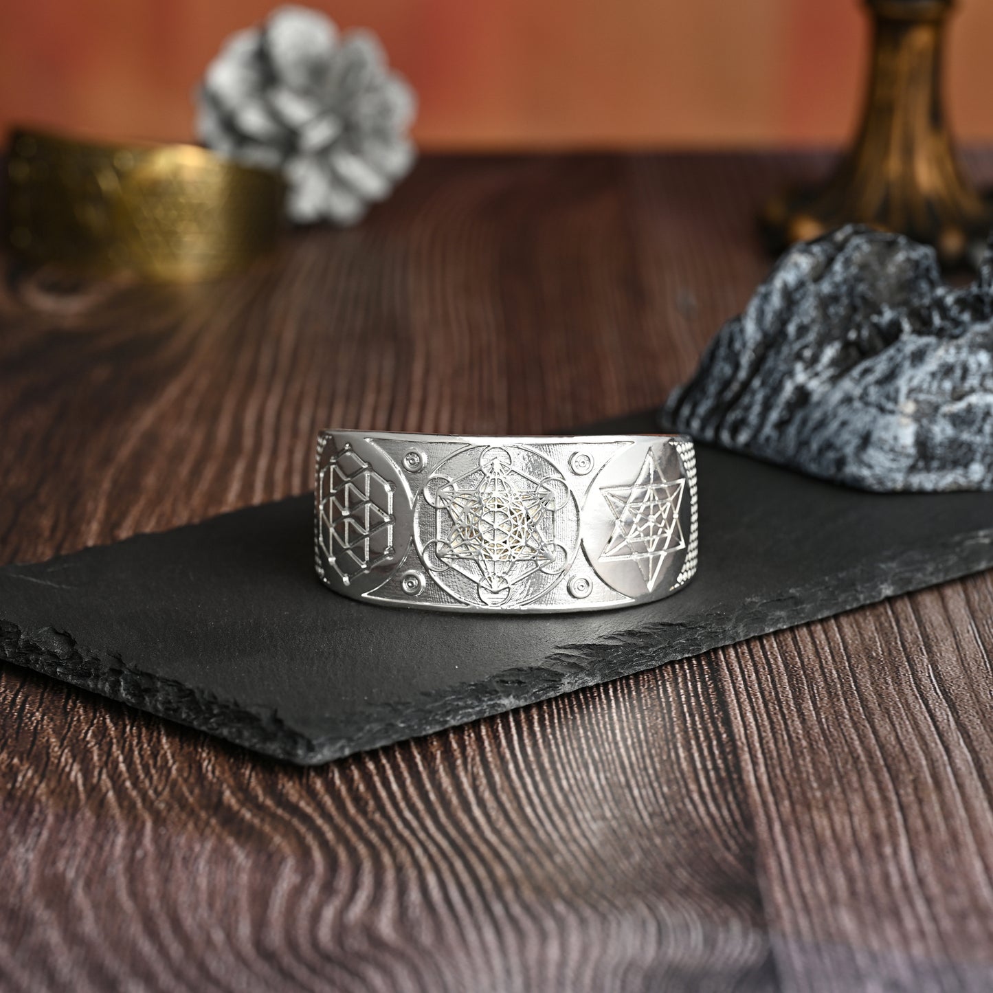 Archangel Metatron Life Angel Seal Adjustable bracelet Solomon Kabbalah Amulet