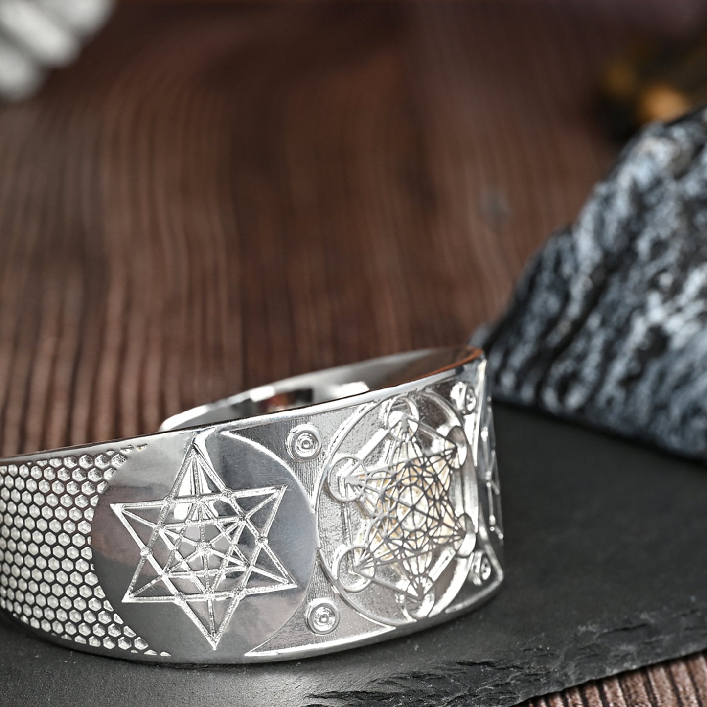 Archangel Metatron Life Angel Seal Adjustable bracelet Solomon Kabbalah Amulet