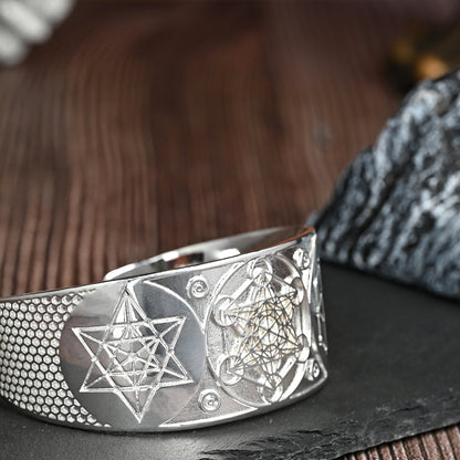 Archangel Metatron Life Angel Seal Adjustable bracelet Solomon Kabbalah Amulet