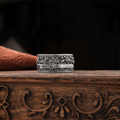 Religious Adjustable Ring in 925 Sterling Silver – The Last Supper