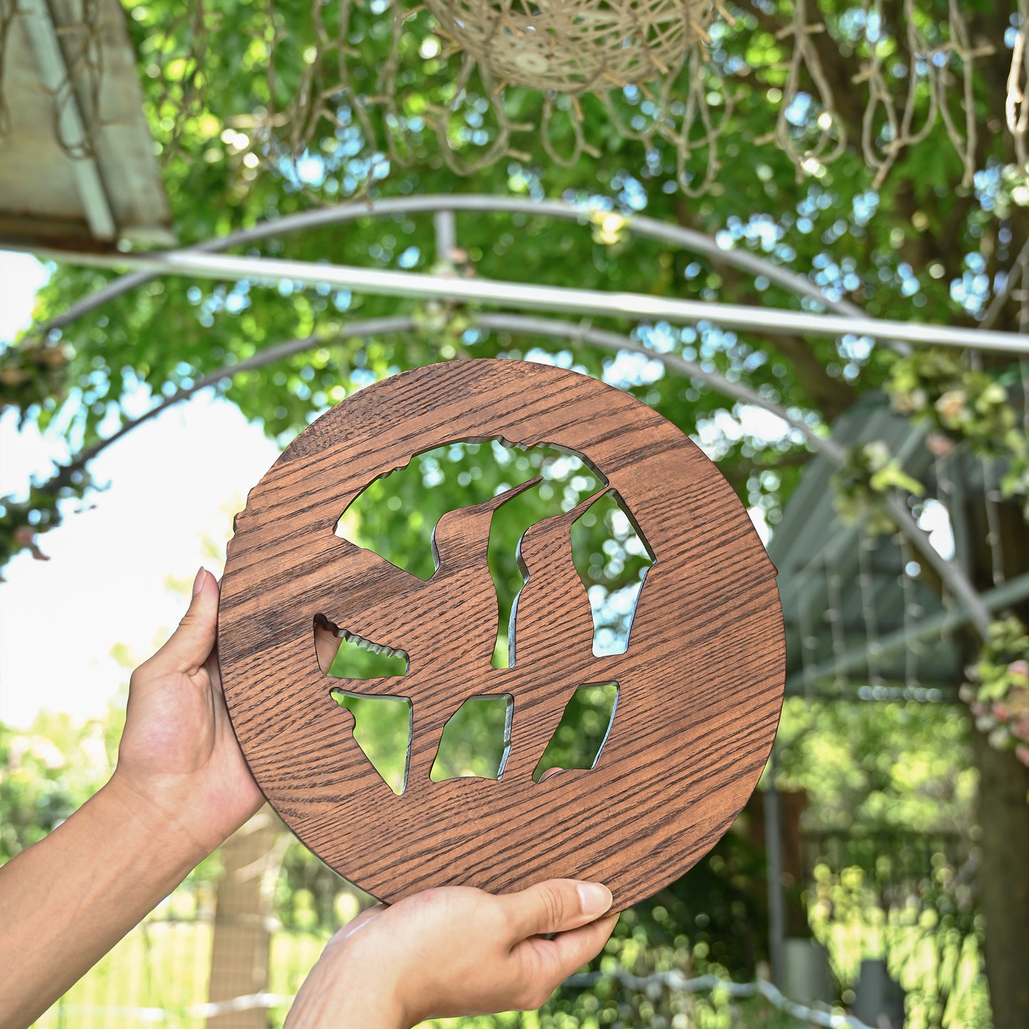 Natural Beauty Hummingbird Hollow Wood Carving Wall decor,wooden wall decoration