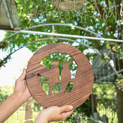 Natural Beauty Hummingbird Hollow Wood Carving Wall decor,wooden wall decoration