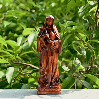 Wood carving statue,Spiritual mentor St. Theresa,church wall,statue church for home,Christian Art