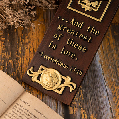 Wood carving statue Wedding Cross for Church,wall hanging art,Faith, Hope and Love Wall Cross with Bible Verse