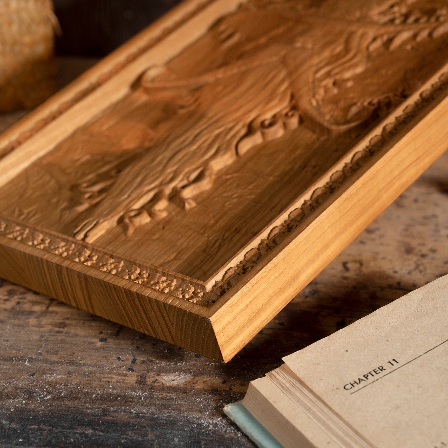 Forest ElvesRadagast the Brown Wood Carving,Forest Wizard Wall Art,Beech Wood Plaque, Lord of the Forest Style”