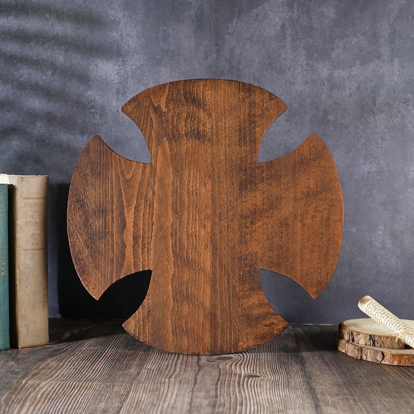 Trinity Jesus and Mary Wood Cross,religious statue benedict s exorcism,solid wood carving,wall hanging