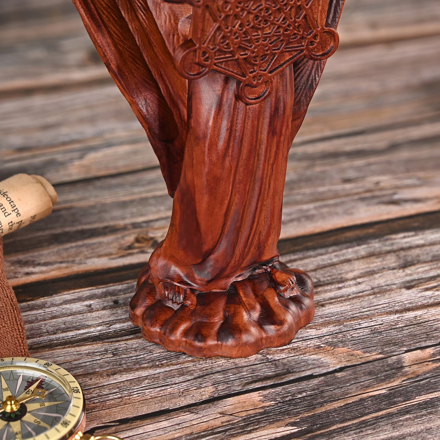 Religious Wood carving,Archangel Metatron,Prince of the Face,Angels and Archangels,statue church
