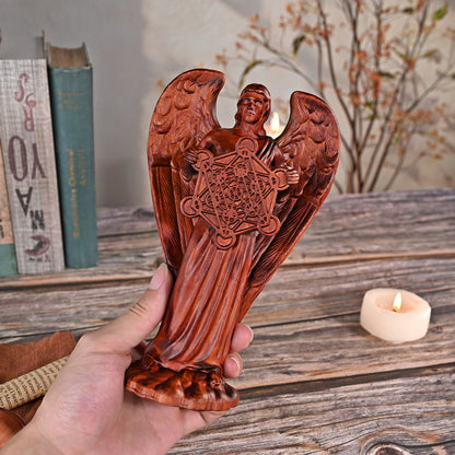 Religious Wood carving,Archangel Metatron,Prince of the Face,Angels and Archangels,statue church