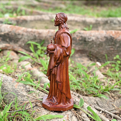 Wood carving religious sculpture,sacred hearts,wooden wall hanging,home decoration,holy trinity