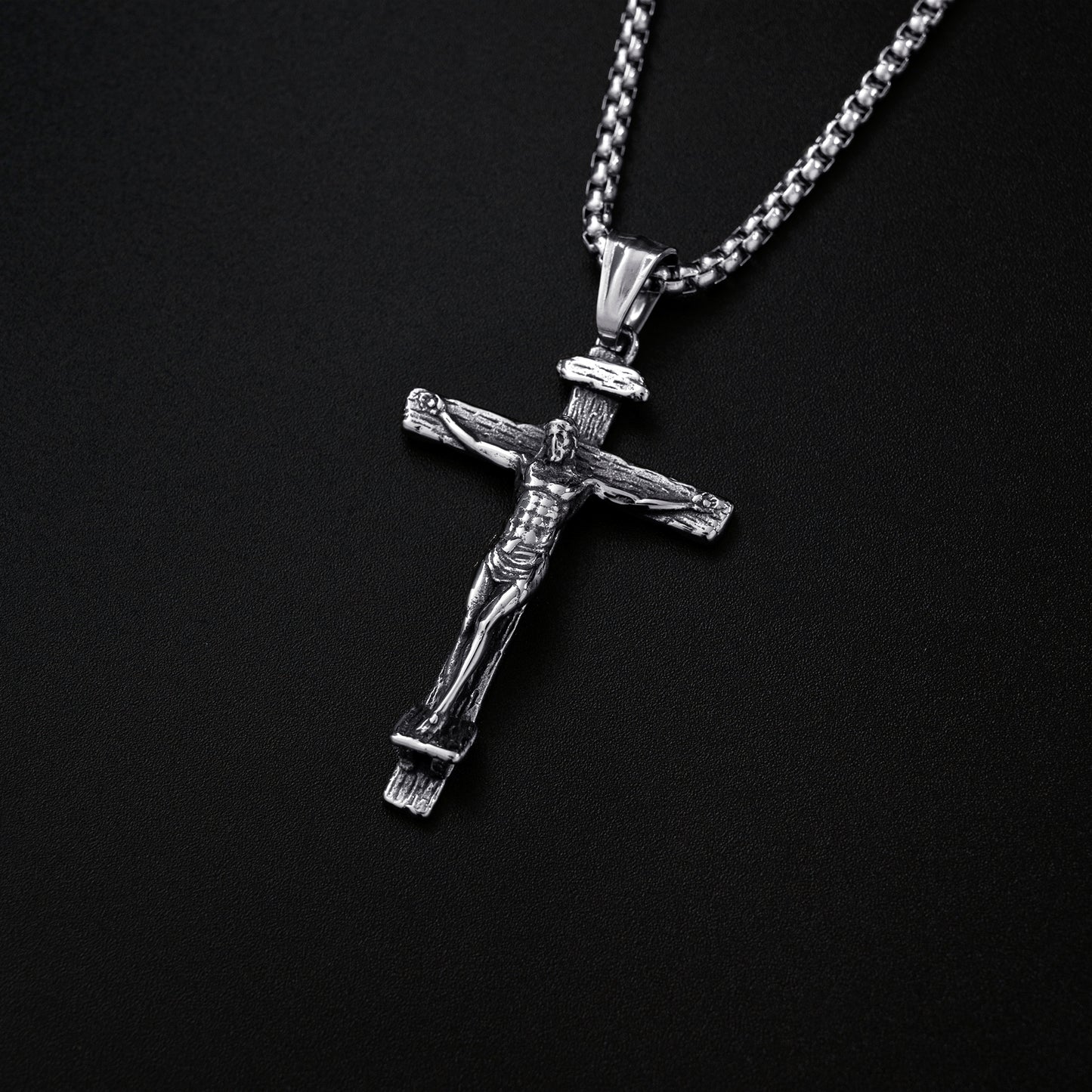 Jesus Crucifixion Cross Necklace Pendant
