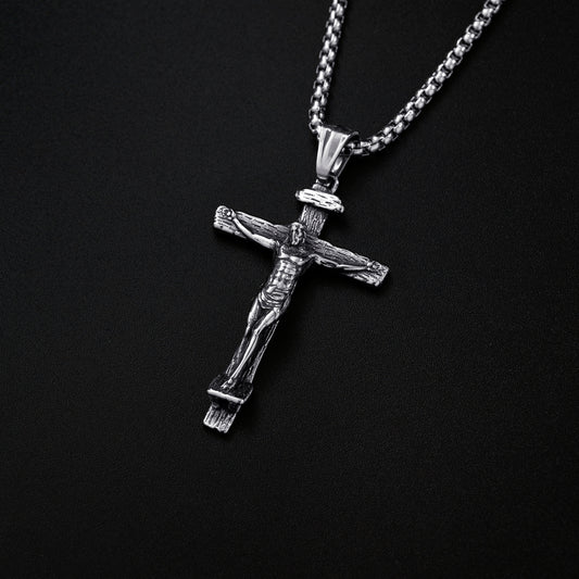 Jesus Crucifixion Cross Necklace Pendant