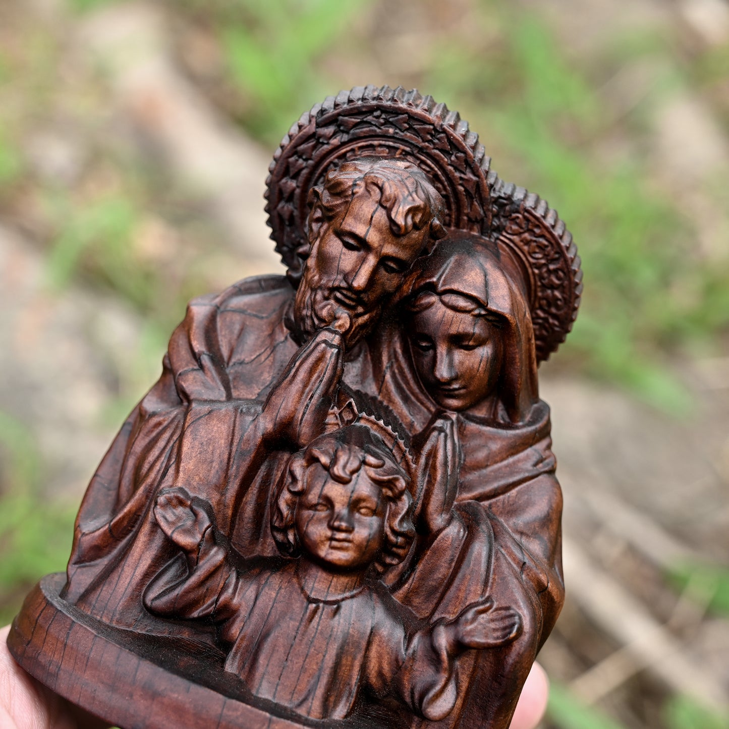 Home decoration wooden nativity scene,Holy Family,religious figure,ornament christian,Religious Icon