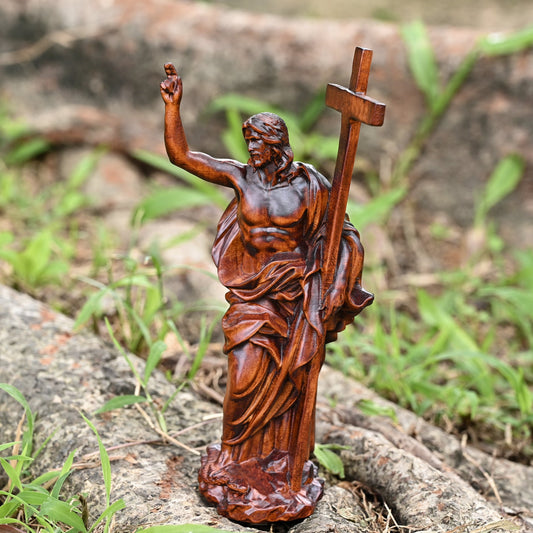 Wooden plaque,Resurrection of Jesus, wooden icon wall hanging,s exorcism,Our Lord Jesus