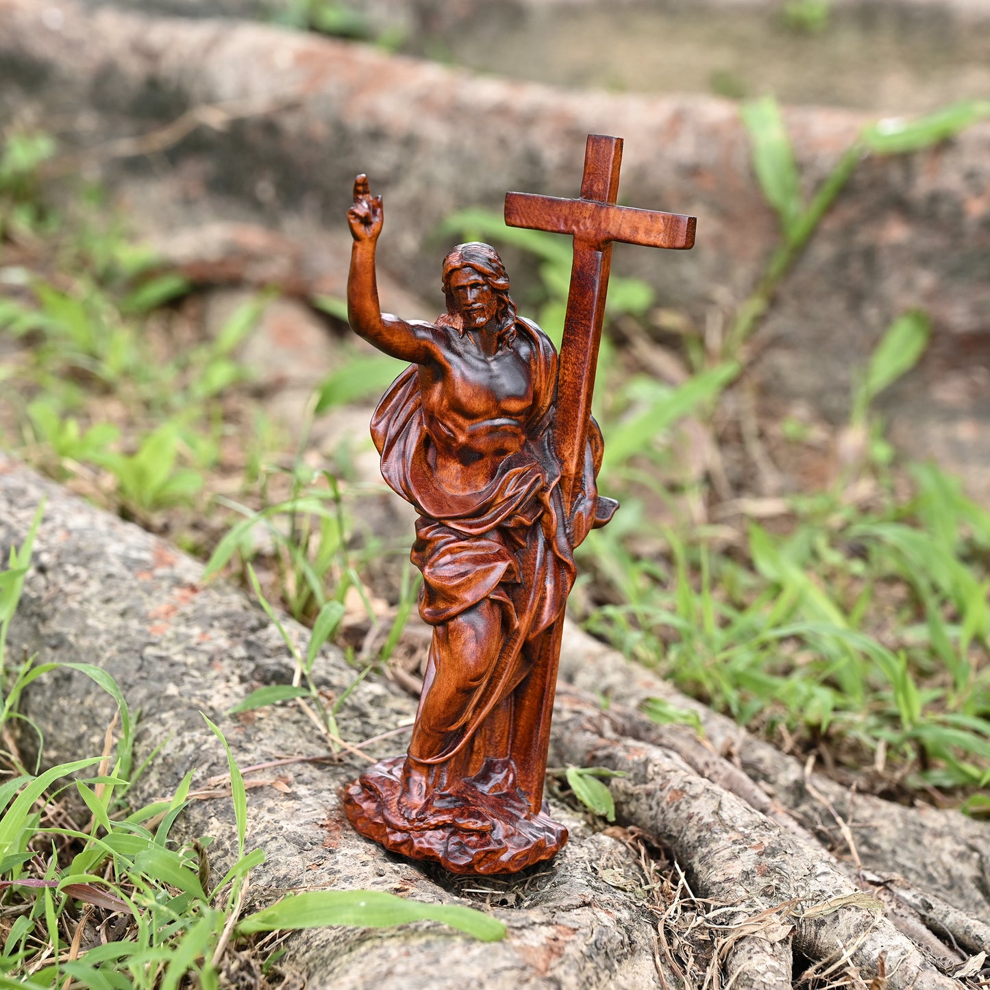 Wooden plaque,Resurrection of Jesus, wooden icon wall hanging,s exorcism,Our Lord Jesus