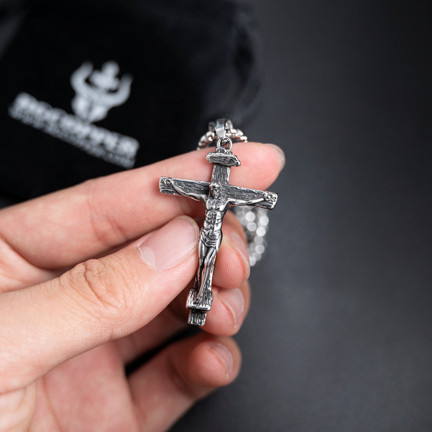 Jesus Crucifixion Cross Necklace Pendant