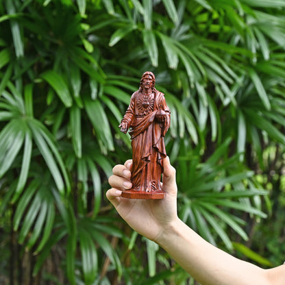 Wood carving religious sculpture,sacred hearts,wooden wall hanging,home decoration,holy trinity