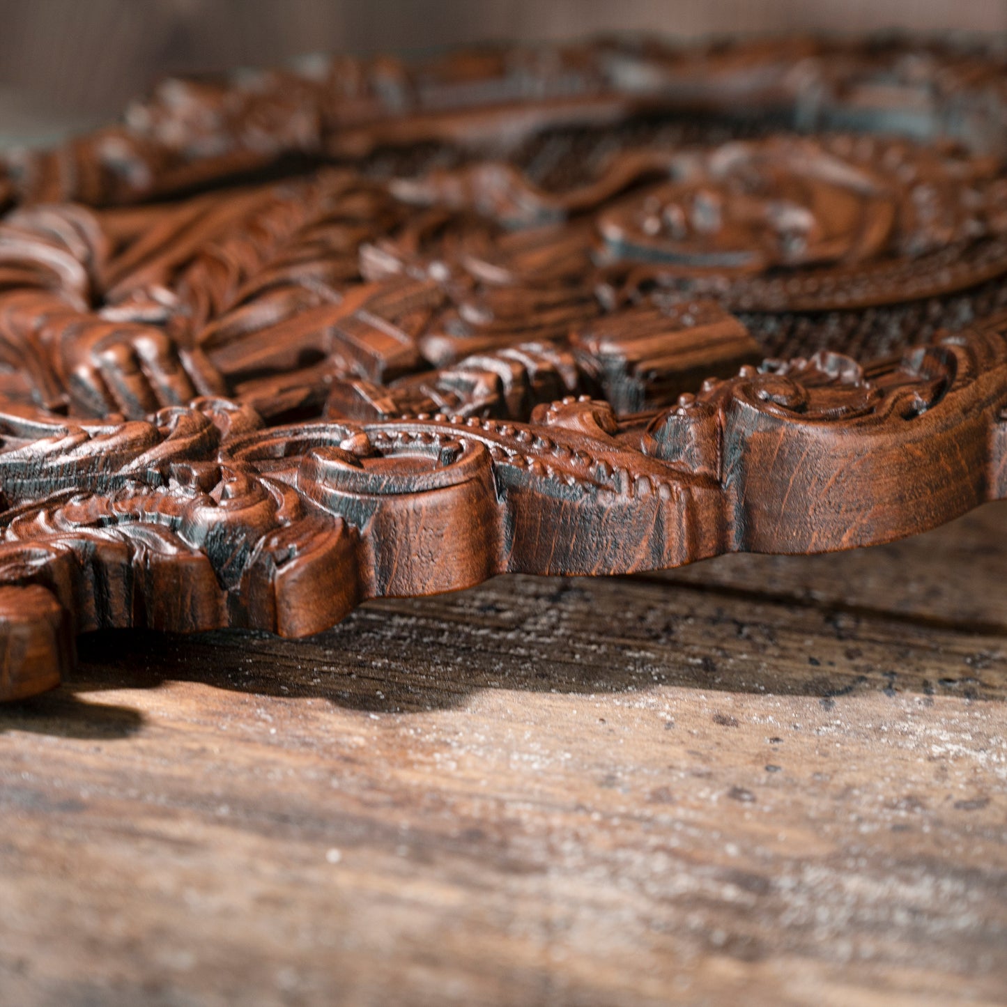 St. Barbara, patron saint of artillery,wood sculpture,Religious Wood carving,Christian Art